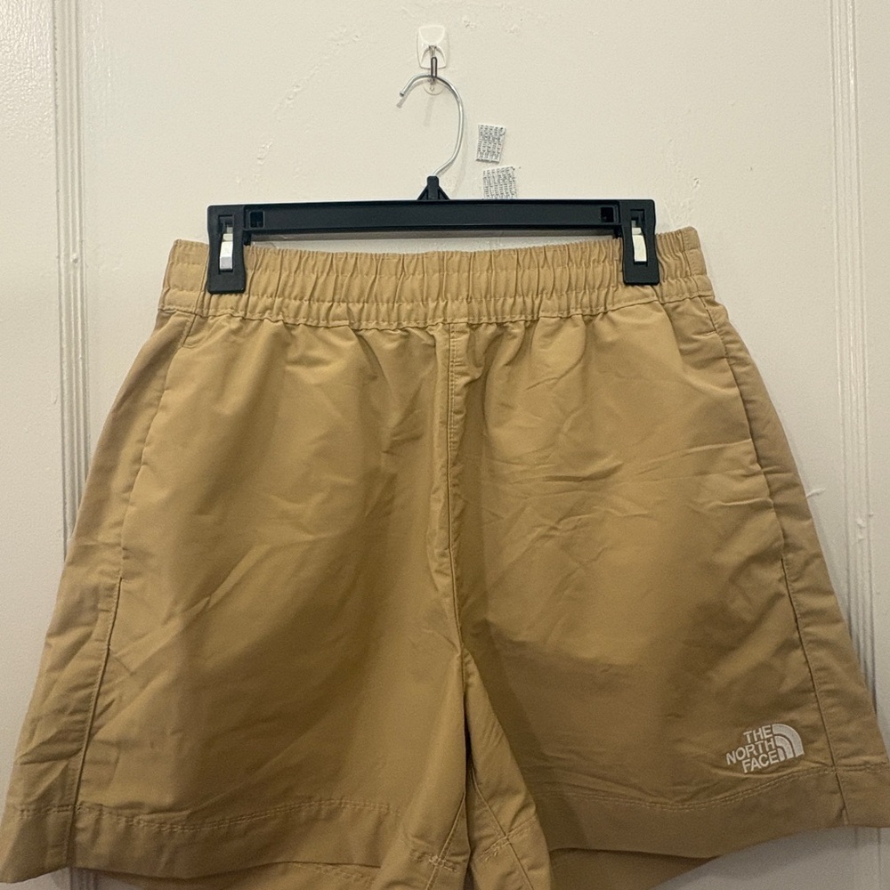 The North Face Women’s Khaki Athletic Windbreaker Shorts